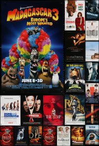 3s0811 LOT OF 23 UNFOLDED MOSTLY DOUBLE-SIDED 27X40 ONE-SHEETS 1990s-2010s cool movie images!