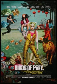 3t0769 BIRDS OF PREY advance DS 1sh 2020 Margot Robbie as Harley Quinn, great surreal artwork!