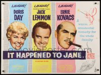 3t0200 IT HAPPENED TO JANE British quad 1959 pretty Doris Day, Jack Lemmon, Ernie Kovacs, lobster!