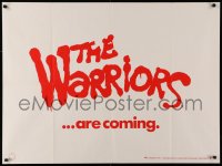 3t0221 WARRIORS teaser British quad 1979 Walter Hill, the futuristic gangs are coming, ultra-rare!