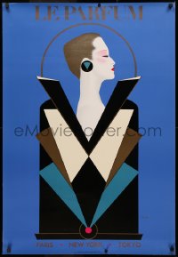 3t0582 RAZZIA 27x39 French commercial poster 1984 cool waist high deco art of woman by the artist!