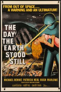 3t0394 DAY THE EARTH STOOD STILL S2 poster 2001 classic sci-fi art of Gort with Patricia Neal!