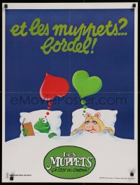3t0159 MUPPETS GO HOLLYWOOD French 23x31 1980 Jim Henson, different, parody of Tenderness My Fanny!
