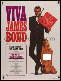 3t0171 YOU ONLY LIVE TWICE French 24x32 R1970 art of Sean Connery as James Bond & sexy girl!