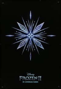 3t0859 FROZEN II int'l advance DS 1sh 2019 Walt Disney sequel, Kristen Bell, Menzel, Groff, cool snowflake!