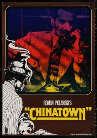 3t0093 CHINATOWN German 1974 Polanski, different image of Nicholson with bandaged nose on phone!