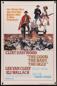 3t0871 GOOD, THE BAD & THE UGLY int'l 1sh R1980 Clint Eastwood, Lee Van Cleef, Leone classic!