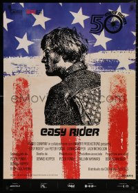 3t0108 EASY RIDER Italian 1sh R2019 Peter Fonda, biker classic directed by Dennis Hopper, different!