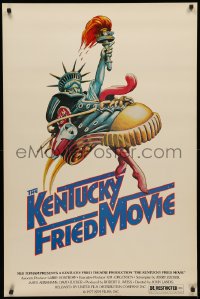 3t0946 KENTUCKY FRIED MOVIE 1sh 1977 John Landis directed comedy, wacky tennis shoe art!