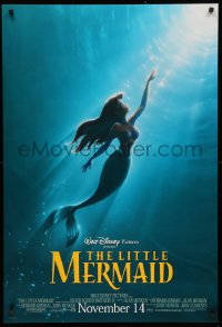 3t0959 LITTLE MERMAID advance DS 1sh R1997 Ariel swimming to the surface, Disney underwater cartoon!