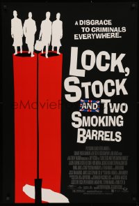 3t0960 LOCK, STOCK & TWO SMOKING BARRELS DS 1sh 1998 Guy Ritchie English crime comedy, great art!