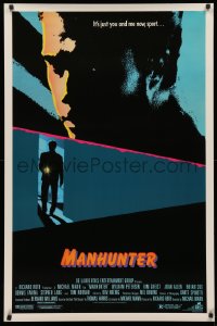 3t0984 MANHUNTER 1sh 1986 Hannibal Lector, Red Dragon, it's just you and me now sport!