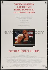 3t1006 NATURAL BORN KILLERS DS 1sh 1994 Oliver Stone, Woody Harrelson & Juliette Lewis on TV!