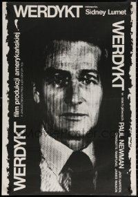 3t0299 VERDICT Polish 26x38 1985 lawyer Paul Newman, written by David Mamet, cool Erol art!