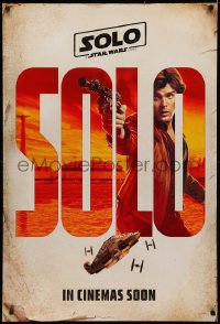 3t1106 SOLO int'l teaser DS 1sh 2018 A Star Wars Story, Ron Howard, Alden Ehrenreich as young Han!