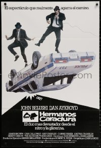 3t0083 BLUES BROTHERS South American 1980 John Belushi & Dan Aykroyd are on a mission from God!