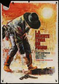 3t0328 FOR A FEW DOLLARS MORE Spanish 1966 Leone's Per qualche dollaro in piu, Eastwood, Mac art!