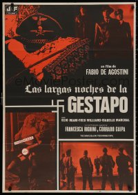 3t0370 RED NIGHTS OF THE GESTAPO Spanish 1978 Le Lunghe Notti Della, wild image of woman & Nazis!