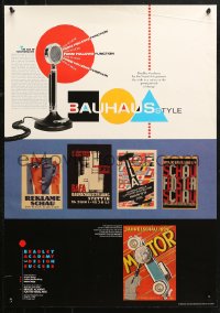 3t0439 BAUHAUS STYLE 19x27 special poster 1980s cool art from different posters and old telephone!