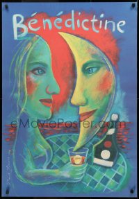 3t0644 BENEDICTINE 27x38 French advertising poster 1993 wild and surreal artwork by Paul Davis!
