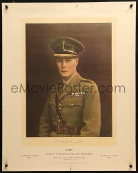 3t0410 EDWARD VIII 20x25 English special poster 1910s cool close-up portrait of the king!