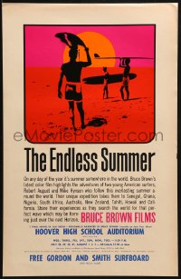 3t0450 ENDLESS SUMMER 11x17 special poster 1965 Bruce Brown, John Van Hamersveld art, predates 1sh!