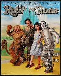 3t0474 ROLLING STONE 18x23 special poster 1998 Seliger Wizard of Oz parody image w/cast of Seinfeld!
