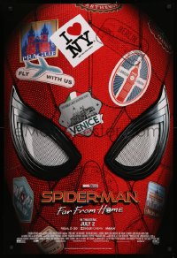3t1117 SPIDER-MAN: FAR FROM HOME advance DS 1sh 2019 Marvel Comics, Tom Holland in title role!