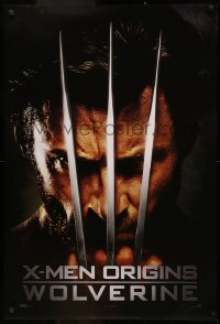 3t1197 X-MEN ORIGINS: WOLVERINE int'l teaser DS 1sh 2009 Hugh Jackman with claws out, Marvel Comics!