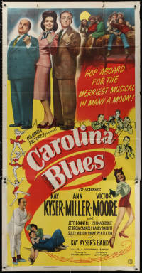 3w0367 CAROLINA BLUES 3sh 1944 Kay Kyser and His Band, Victor Mature, sexy dancer Ann Miller!