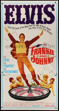 3w0387 FRANKIE & JOHNNY 3sh 1966 Elvis Presley turns the land of the blues red hot, roulette!