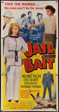 3w0417 JAIL BAIT 3sh 1954 Ed Wood cult classic, find Dolores Fuller & the man can't be far away!