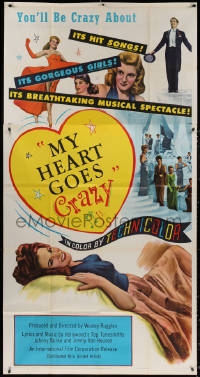 3w0444 MY HEART GOES CRAZY 3sh 1953 gorgeous girls, dazzling dances, sparkling spectacle!