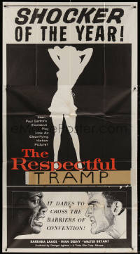 3w0473 RESPECTFUL PROSTITUTE 3sh 1957 from Jean Paul Sartre's play, great sexy silhouette art!