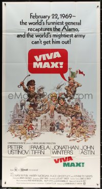 3w0503 VIVA MAX 3sh 1970 Peter Ustinov, Jonathan Winters, great Jack Davis art of top cast!