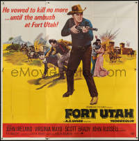 3w0154 FORT UTAH 6sh 1966 John Ireland vowed to kill no more until the ambush at Fort Utah!