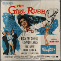 3w0158 GIRL RUSH 6sh 1955 sexy showgirl Rosalind Russell, Fernando Lamas & Eddie Albert in Las Vegas