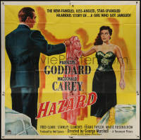 3w0163 HAZARD 6sh 1948 sexy compulsive gambler Paulette Goddard loses her dress to Macdonald Carey!