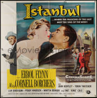 3w0169 ISTANBUL 6sh 1957 Errol Flynn & Cornell Borchers in Turkey, where passion meets sins, rare!