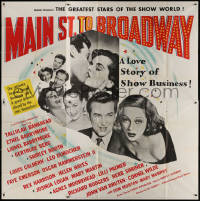 3w0176 MAIN ST. TO BROADWAY 6sh 1953 a love story of show business, written by Samson Raphaelson!