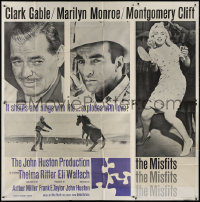3w0182 MISFITS 6sh 1961 Clark Gable, Monty Clift, sexy Marilyn Monroe ping pong c/u, John Huston!