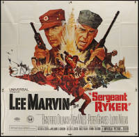 3w0204 SERGEANT RYKER 6sh 1968 Doe art of Lee Marvin, Korean War enemy agent or U.S. sergeant?!