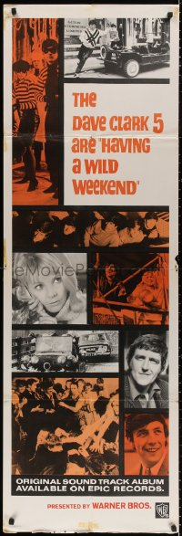 3w0026 HAVING A WILD WEEKEND door panel 1965 John Boorman rock & roll comedy, great photo montage!
