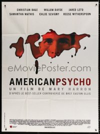 3w1200 AMERICAN PSYCHO French 1p 2000 psychotic yuppie killer Christian Bale, from Bret Ellis novel!