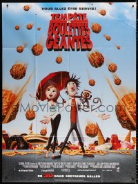3w1247 CLOUDY WITH A CHANCE OF MEATBALLS French 1p 2009 Bill Hader, Anna Faris, cute animation!