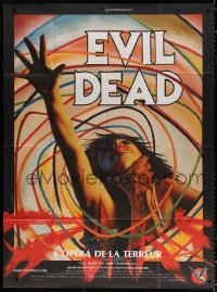 3w1269 EVIL DEAD French 1p R1980s Sam Raimi cult classic, best horror art of girl grabbed by zombie!