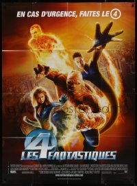 3w1270 FANTASTIC FOUR French 1p 2005 Jessica Alba, Michael Chiklis, Marvel Comics super heroes!