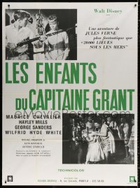 3w1313 IN SEARCH OF THE CASTAWAYS French 1p 1963 Jules Verne & Disney, Hayley Mills, Jules Verne