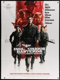 3w1314 INGLOURIOUS BASTERDS French 1p 2009 directed by Quentin Tarantino, Nazi-killer Brad Pitt!