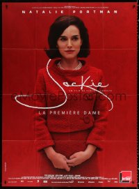 3w1319 JACKIE French 1p 2017 great image of Natalie Portman in the title role as Jacqueline Kennedy!